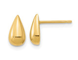 14K Yellow Gold Polished Teardrop Earrings
